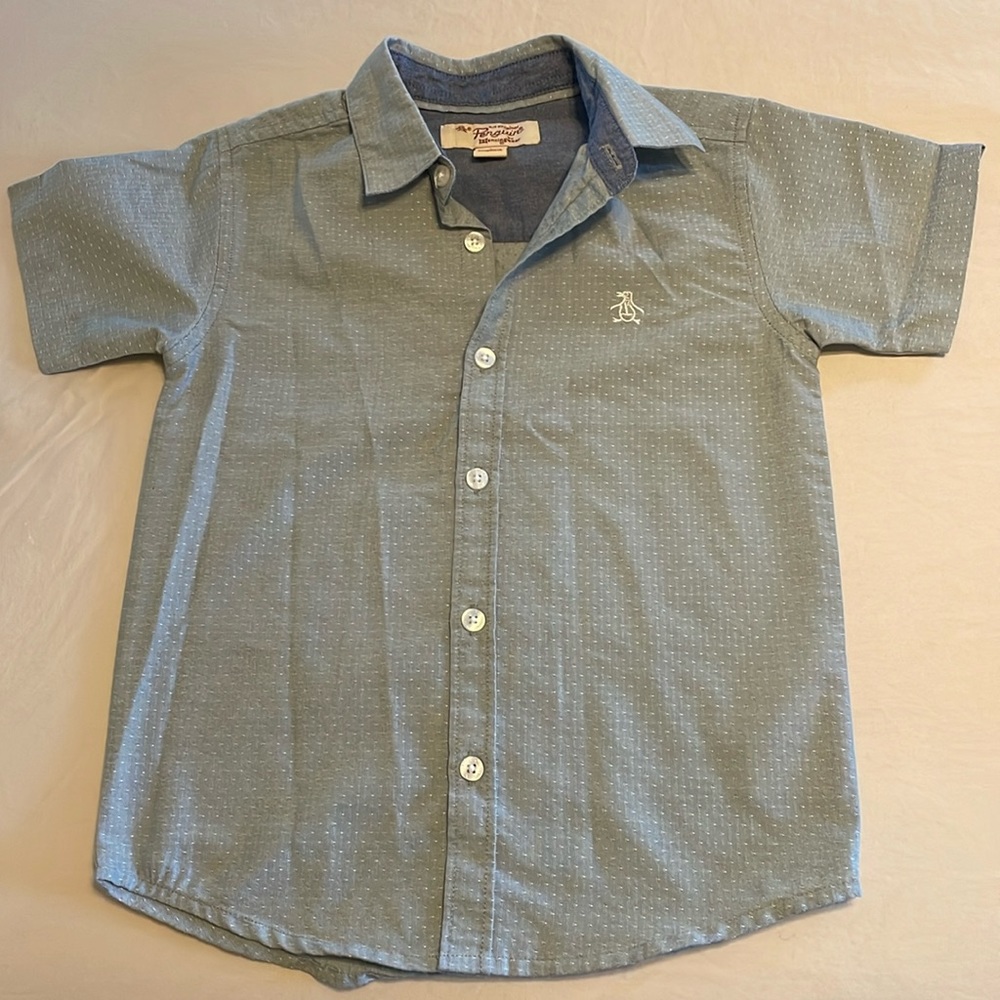 Penguin brand boys size 6t short sleeved collared shirt